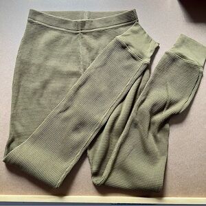 Noble Waffle Leggings - Olive M